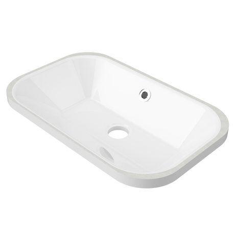 An image of Timberline's Bodhi Undermount Basin 540mm White Gloss