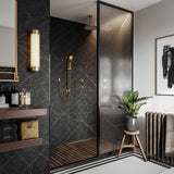 Black Sensation Wet Wall Panel - 2400mm (h) x 1000mm (w) x 10mm (d)