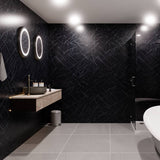 Black Sensation Wet Wall Panel - 2400mm (h) x 1000mm (w) x 10mm (d)