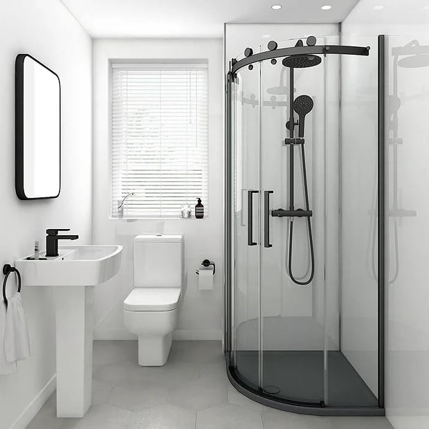 Blanco Gloss (2m) Wet Wall Panel - 2000mm (h) x 1000mm (w) x 10mm (d)