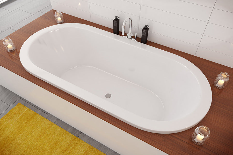 Caval 1800 Island Bath - White