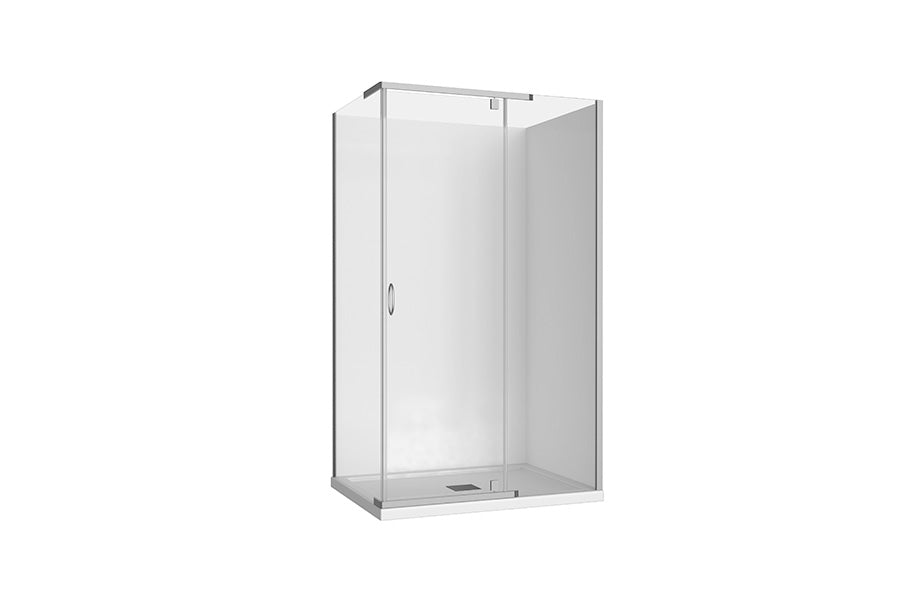Cascade Shower Screen 1200 Chrome