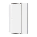 Cascade Shower Screen 1000 Angled Chrome