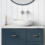 A lifestyle image of Timberline's Chase Basin 400mm White Gloss