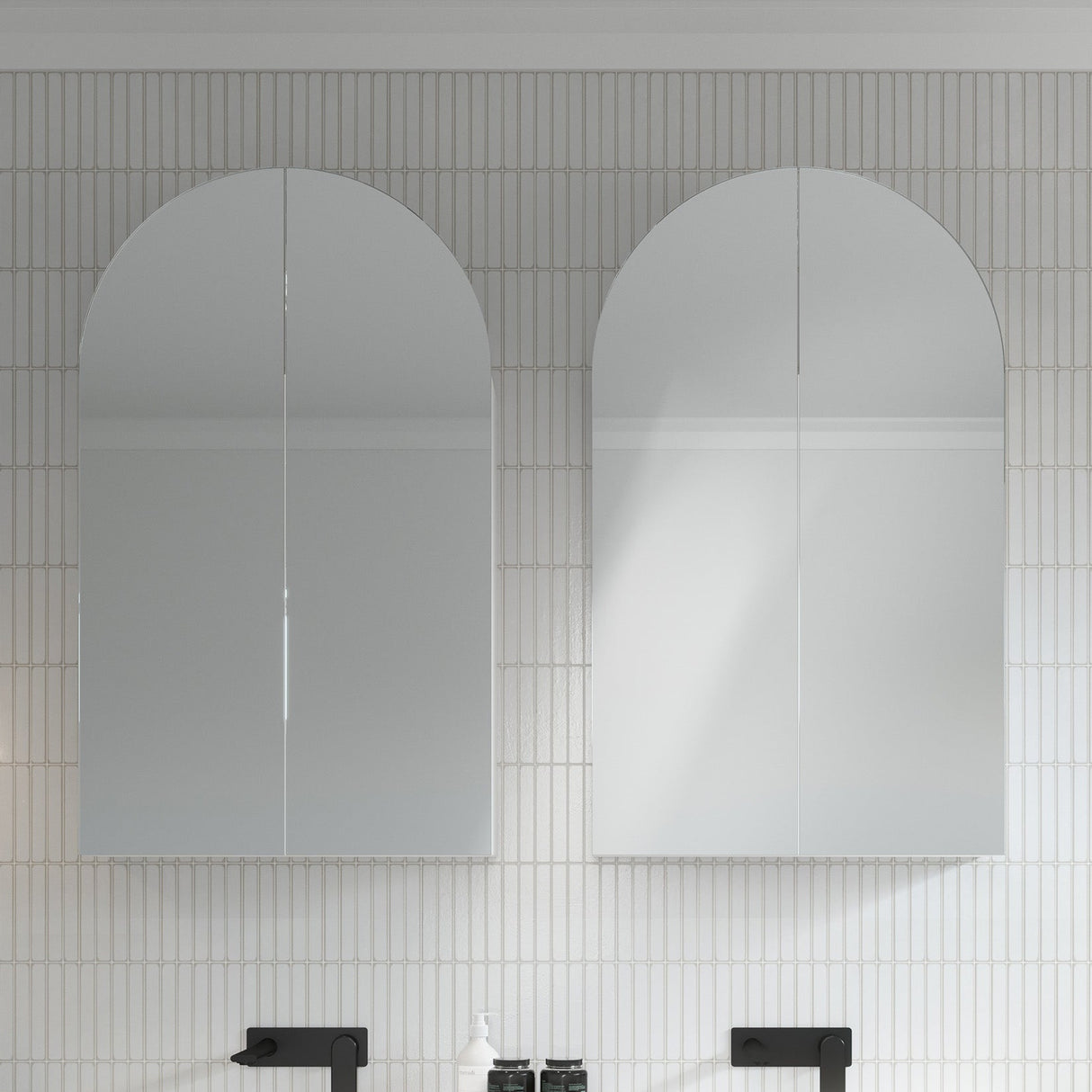 Church Mirror Cabinet 600mm Double Door Gold Collection (CHU-SC-600-D-G)