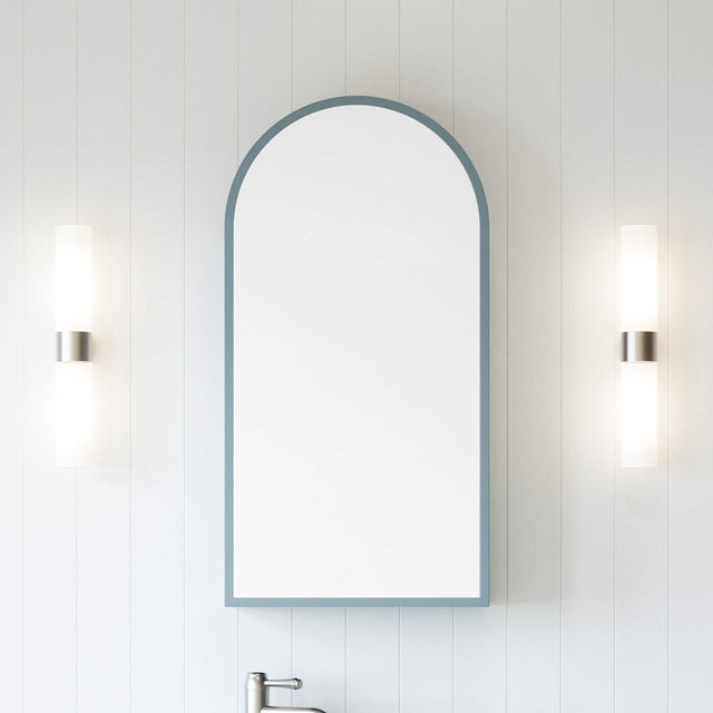Church Frame Mirror Cabinet 430mm Single Door Platinum Collection (CHUF-SC-430-S-P)