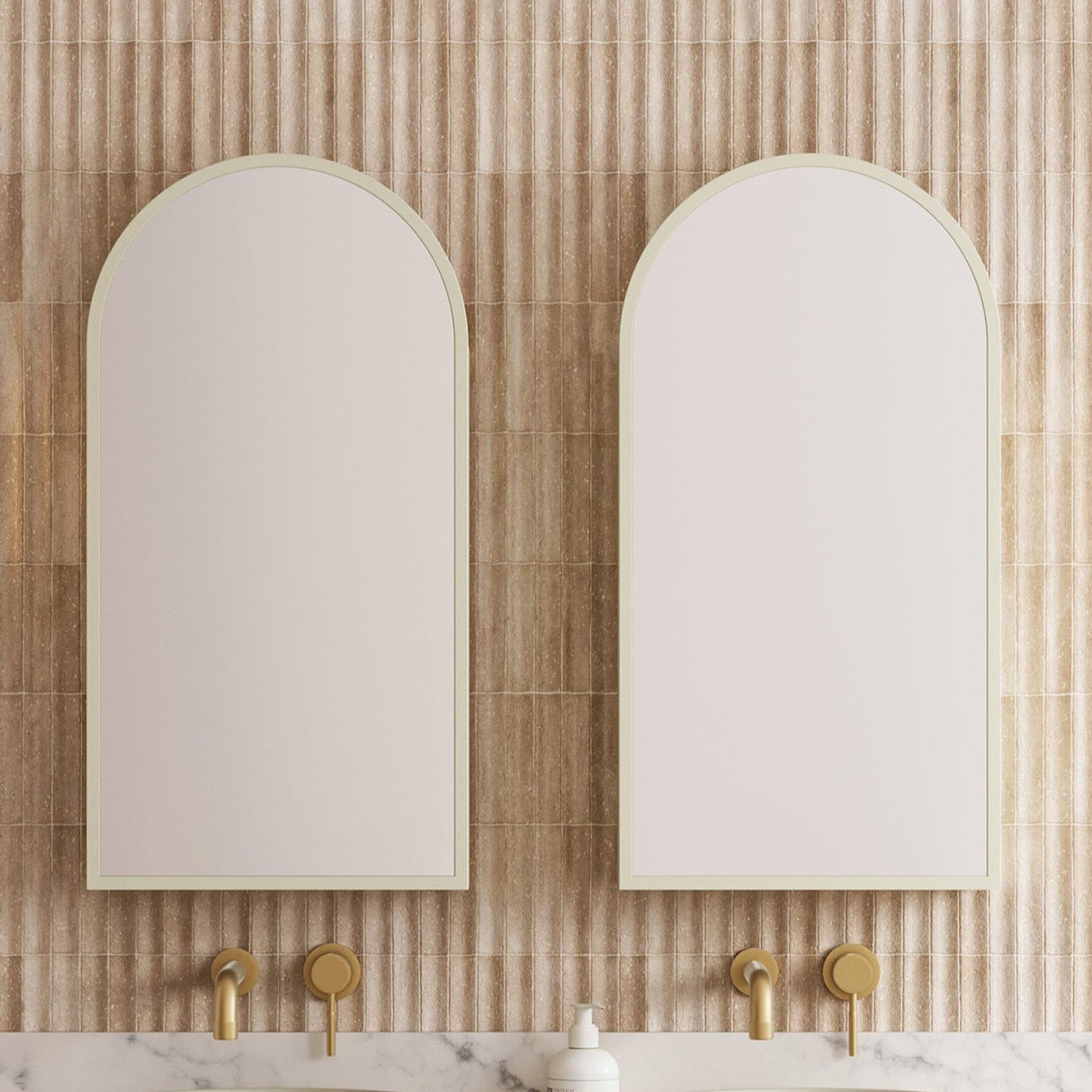 Church Frame Mirror Cabinet 430mm Single Door Gold Collection (CHUF-SC-430-S-G)