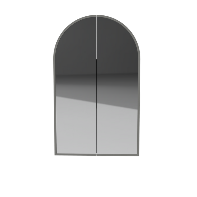 Church Frame Mirror Cabinet 630mm Double Door Gold Collection (CHUF-SC-630-D-G)
