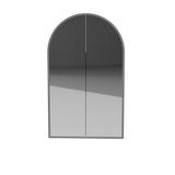 Church Frame Mirror Cabinet 630mm Double Door Platinum Collection (CHUF-SC-630-D-P)
