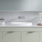 A lifestyle image of Timberline's Coast Basin 495mm White Gloss