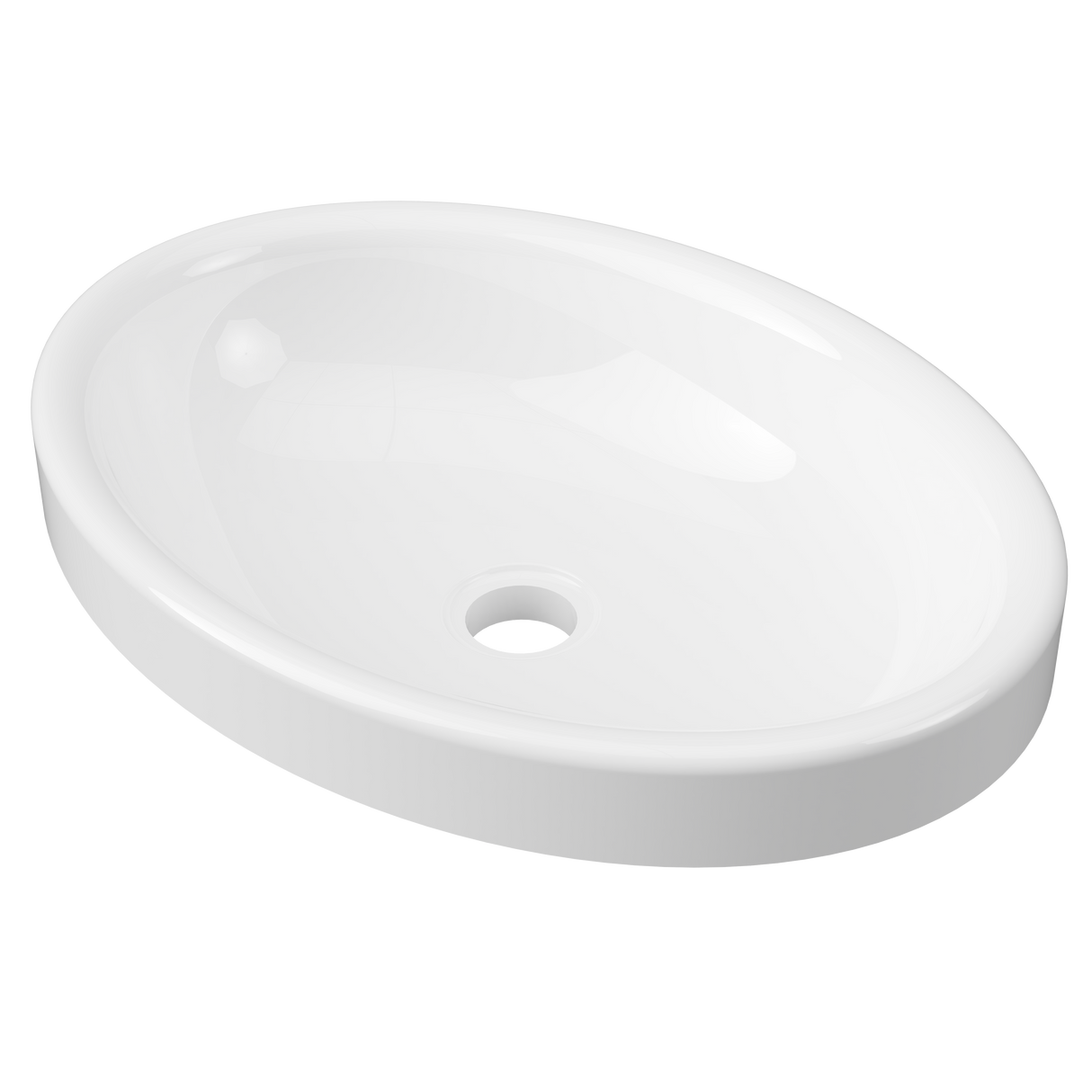 An image of Timberline's Coast Basin 495mm White Gloss