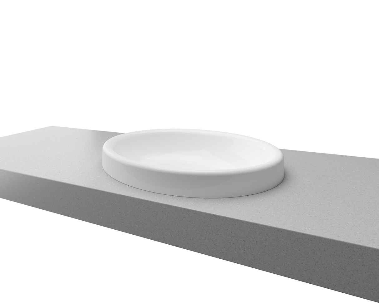 An image of Timberline's Coast Basin 495mm White Gloss