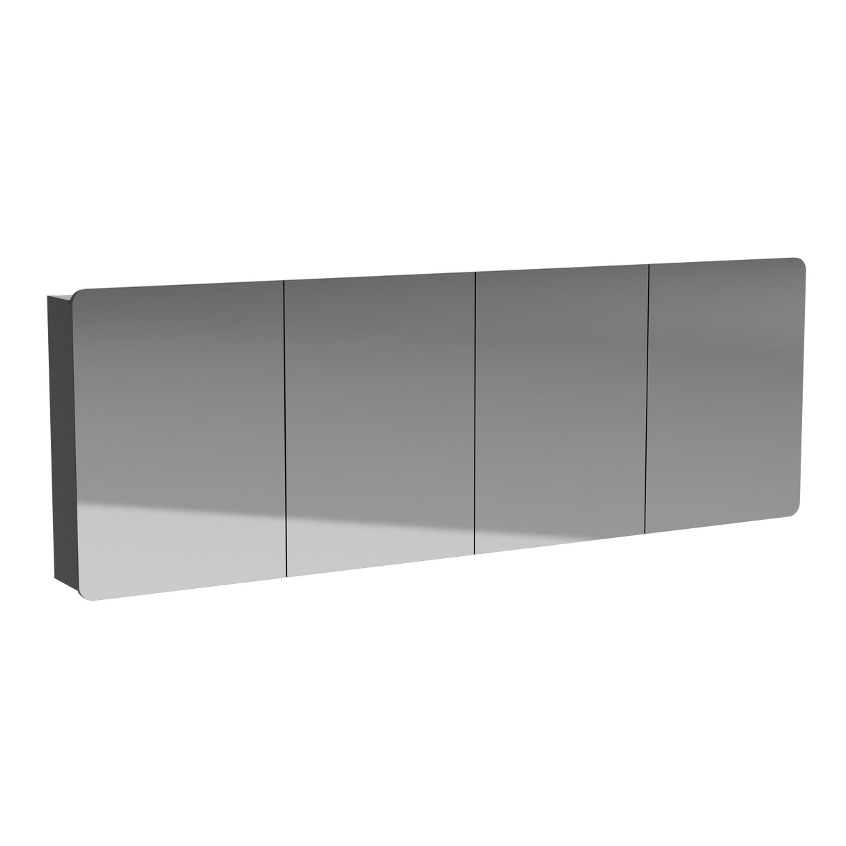 Colby Mirror Cabinet 2100mm Four Door Gold Collection