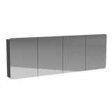 Colby Mirror Cabinet 2100mm Four Door Gold Collection