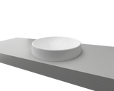 An image of Timberline's Corrida Basin 430mm White Gloss