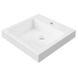 An image of Timberline's Cove Basin 460mm White Gloss with 1 Tap Hole