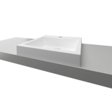 An image of Timberline's Cove Basin 460mm White Gloss with 1 Tap Hole