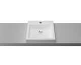 An image of Timberline's Cove Basin 460mm White Gloss with 1 Tap Hole