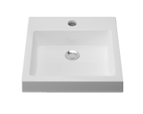 An image of Timberline's Cove Basin 460mm White Gloss with 1 Tap Hole