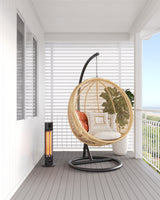 Cedar 1200W Free Standing Outdoor Heater with Remote 680x300x300mm