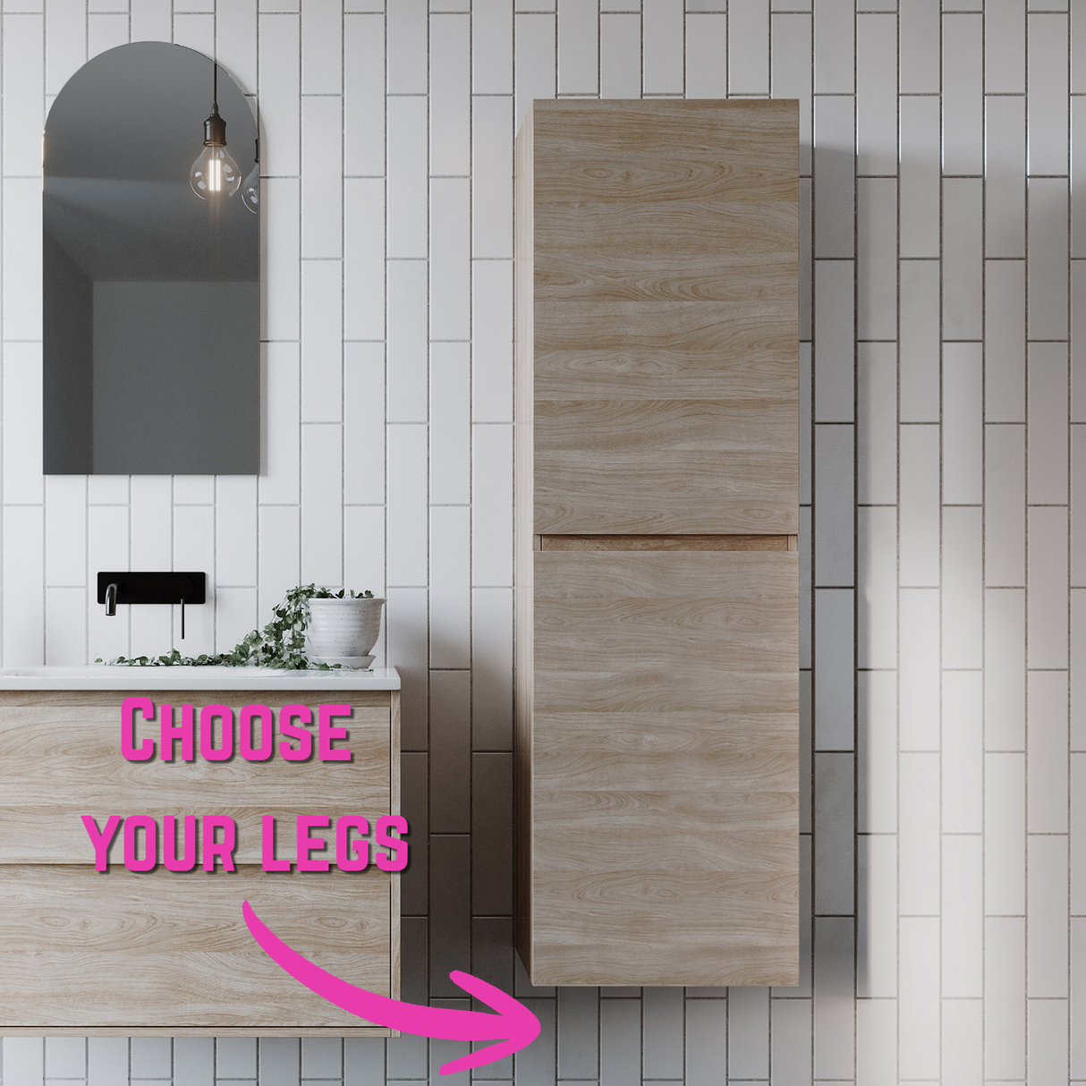 Lincoln Tallboy 450mm On Legs Platinum Collection