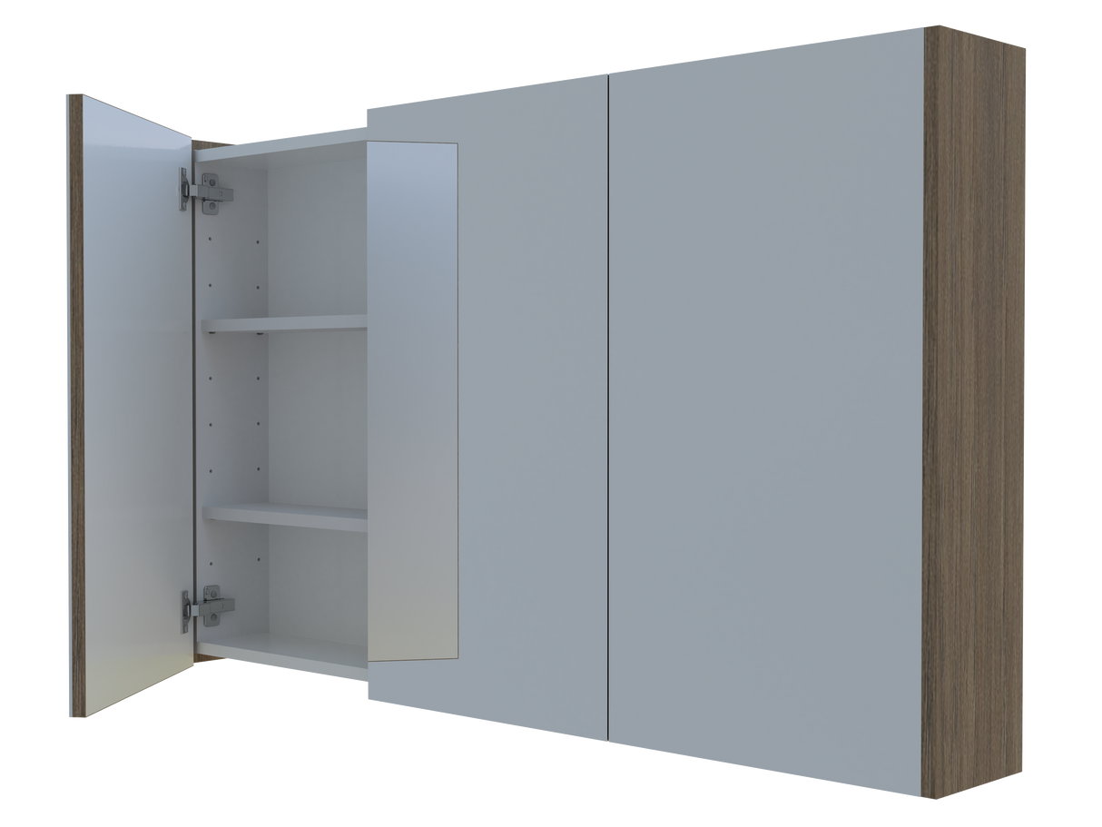 Denver Mirror Cabinet 1200mm Three Door Gold Collection (DEN-SC-1200-3-G)