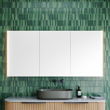 Denver Mirror Cabinet 1500mm Three Door Platinum Collection (DEN-SC-1500-3-P)