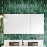 Denver Mirror Cabinet 1500mm Three Door Gold Collection (DEN-SC-1500-3-G)