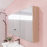 Denver Mirror Cabinet 1500mm Three Door Platinum Collection (DEN-SC-1500-3-P)