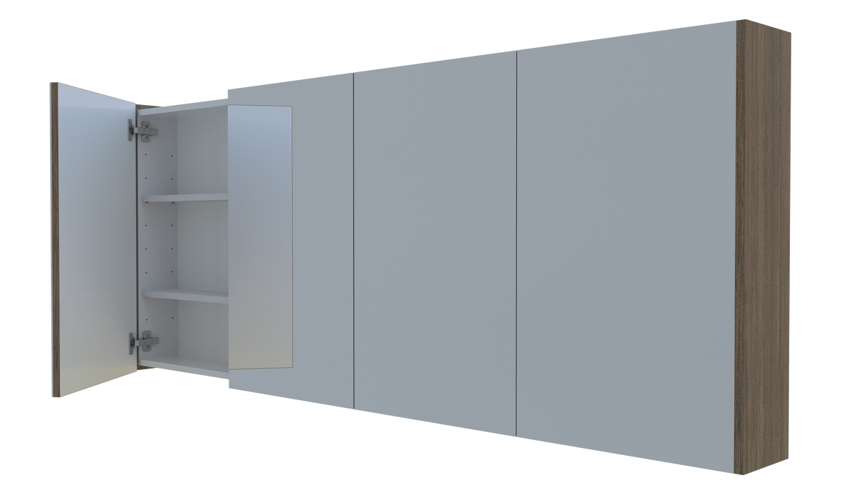 Denver Mirror Cabinet 1800mm Four Door Platinum Collection (DEN-SC-1800-4-P)
