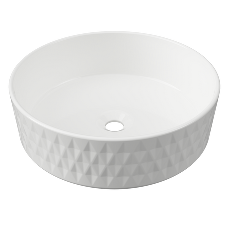 An image of Timberline's Diamond Basin 360mm White Gloss