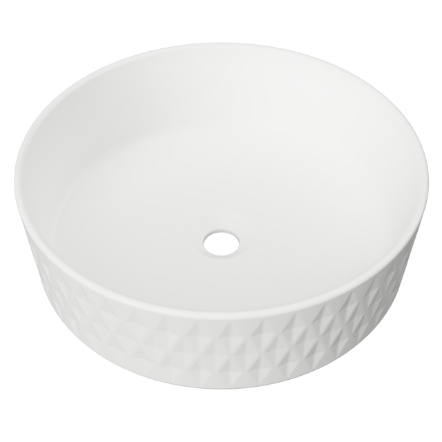 An image of Timberline's Diamond Basin 360mm White Matt