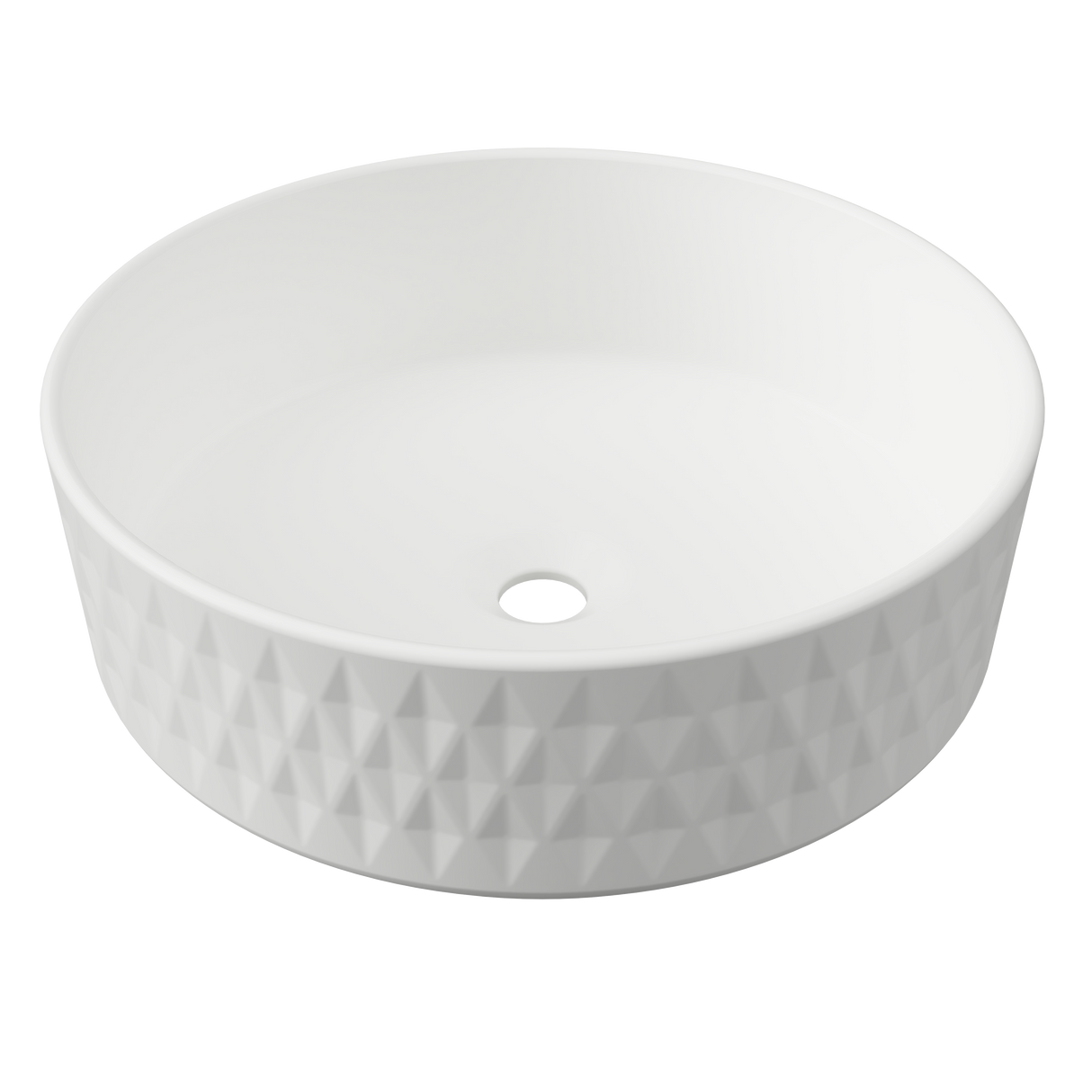 An image of Timberline's Diamond Basin 360mm White Matt