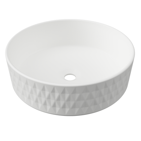 An image of Timberline's Diamond Basin 360mm White Matt