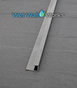 End Cap Trim - Black - for Wet Wall Panels - 2400mm (h)