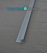 End Cap Trim - Grey - for Wet Wall Panels - 2400mm (h)