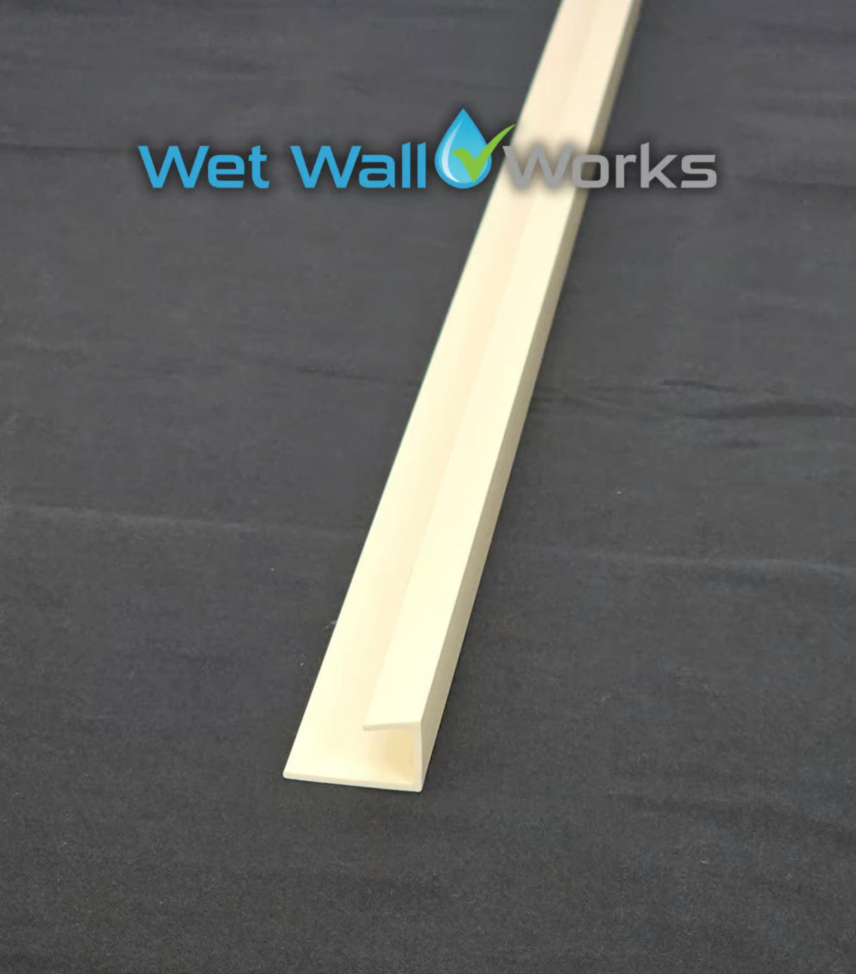 End Cap Trim - Sand - for Wet Wall Panels - 2400mm (h)
