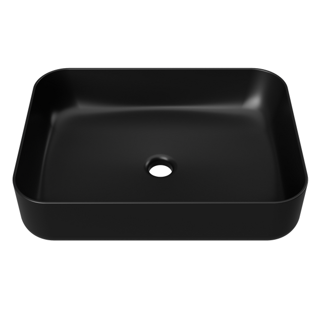 An image of Timberline's Enchant Basin 500mm Black Matt