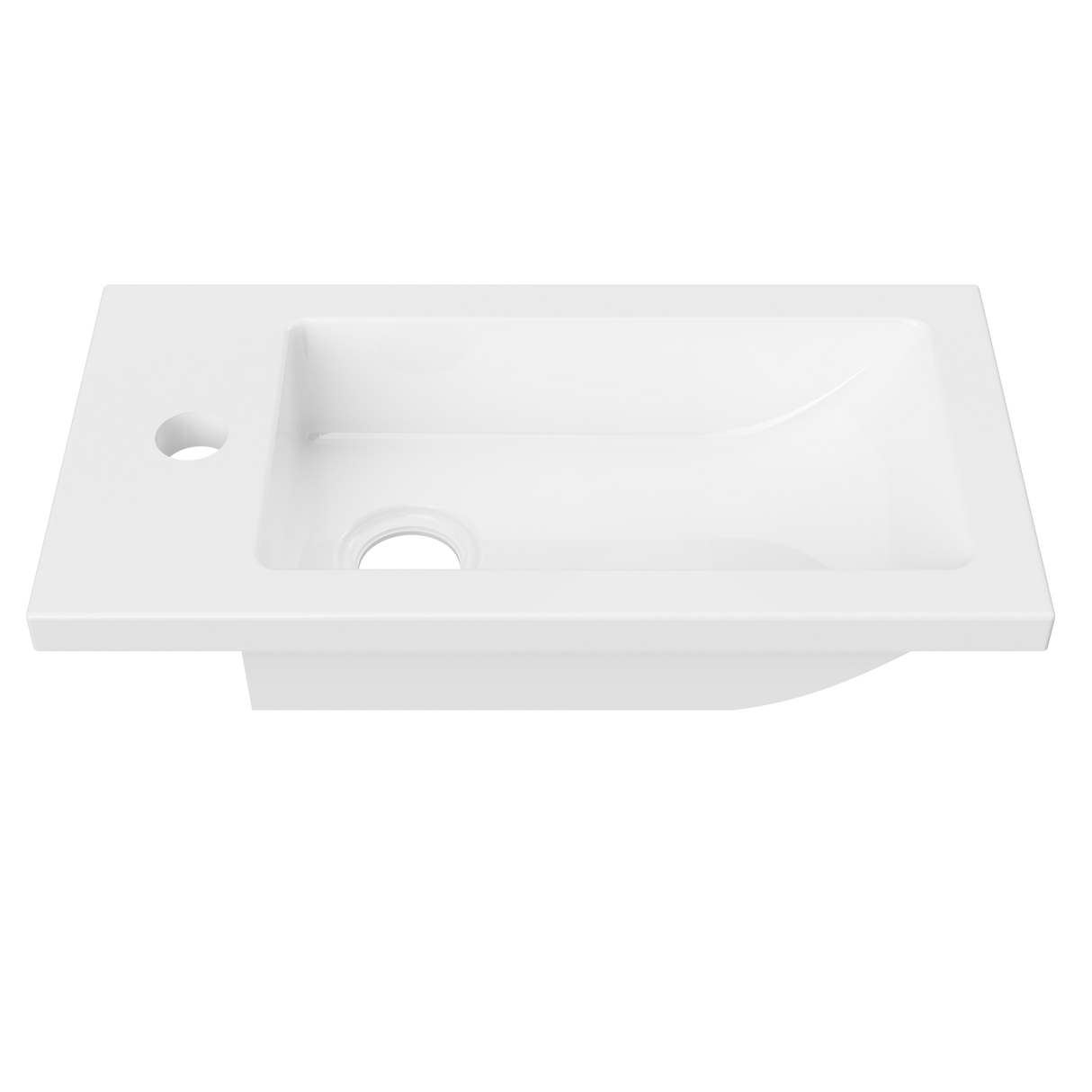 Ensuite Top Left bowl 460mm (ENS-TP-460-L)