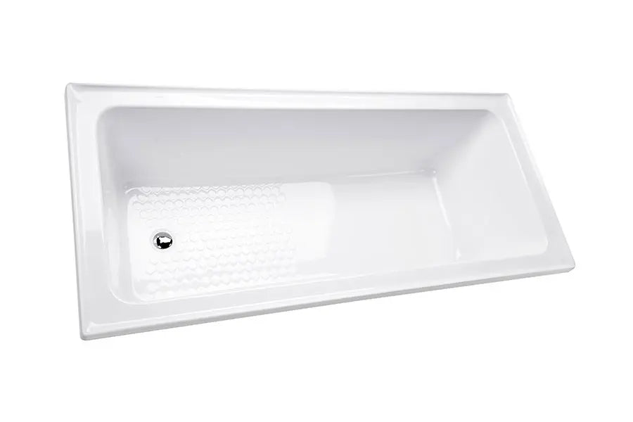 Fabrino 1525 Inset Shower Bath - White
