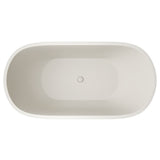 Jada Concrete Bath, Warm White