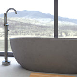 Jada Concrete Bath, Warm Grey