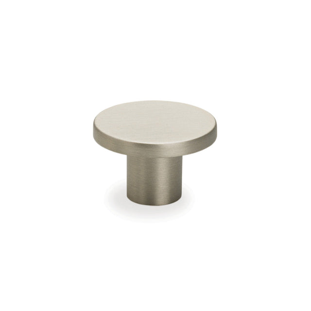 Flat Knob 26mm Brushed Nickel Handle (FLA-H-26-BN)