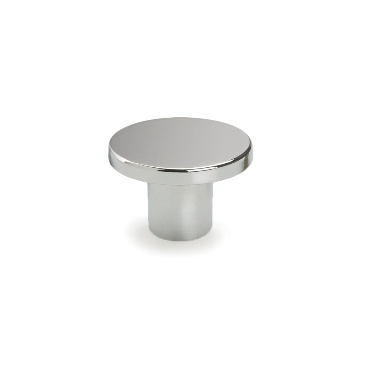 Flat Knob 26mm Chrome Handle (FLA-H-26-CR)