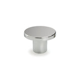 Flat Knob 26mm Chrome Handle (FLA-H-26-CR)