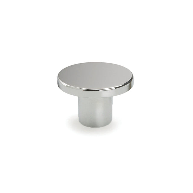Flat Knob 26mm Chrome Handle (FLA-H-26-CR)