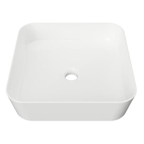 An image of Timberline's Florent Basin 400mm White Gloss