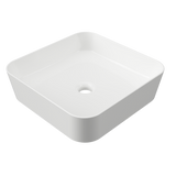 An image of Timberline's Florent Basin 400mm White Gloss
