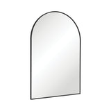 Arch Matt Black Framed Mirror