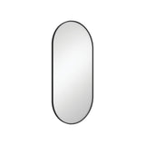 Empire Matt Black Framed Mirror, 450 x 900mm